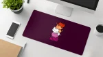 cat pile kawaii desk pad