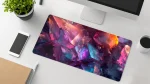 crystals luxury desk pad