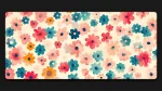 cherry blossom desk mat