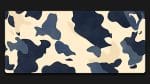 navy cow custom printed desk mat