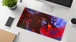 gaming desk with mouse pad