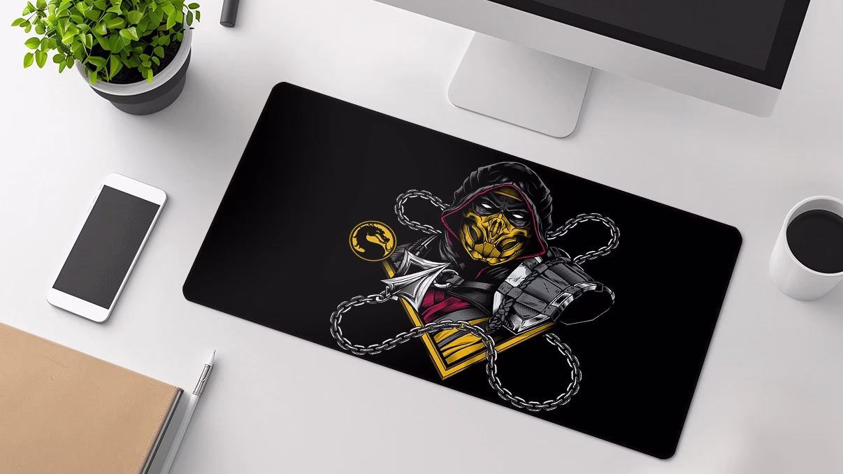 scorpion mortal desk pad gamer