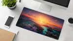 sunset waterproof desk pad