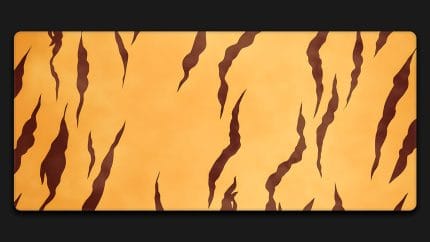 tiger skin minimalist desk mat