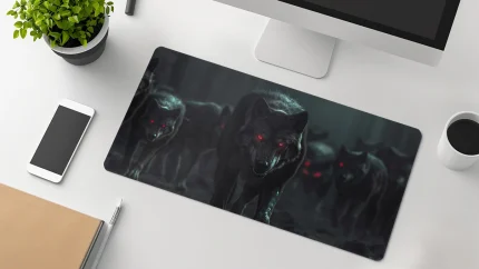 wolf extra large desk pad
