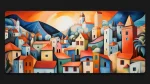 Expressionist Urban full desk mat