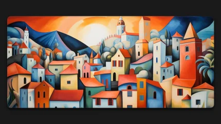 Expressionist Urban full desk mat