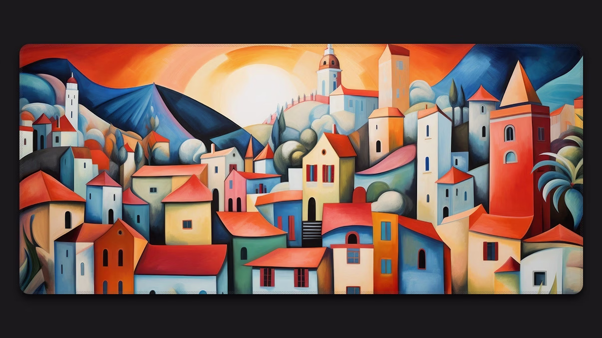 Expressionist Urban full desk mat