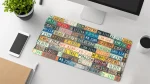 Number Plate large desk mat