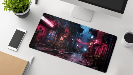 Alleyway Street gaming desk mat