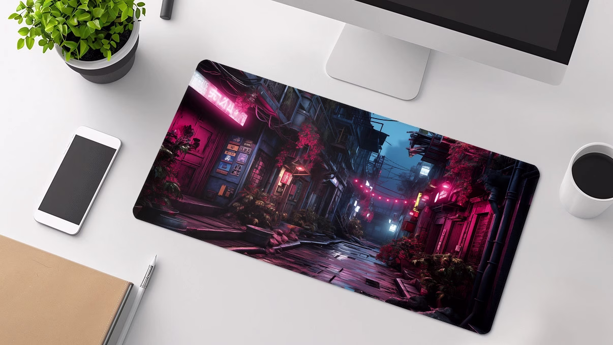 Alleyway Street gaming desk mat