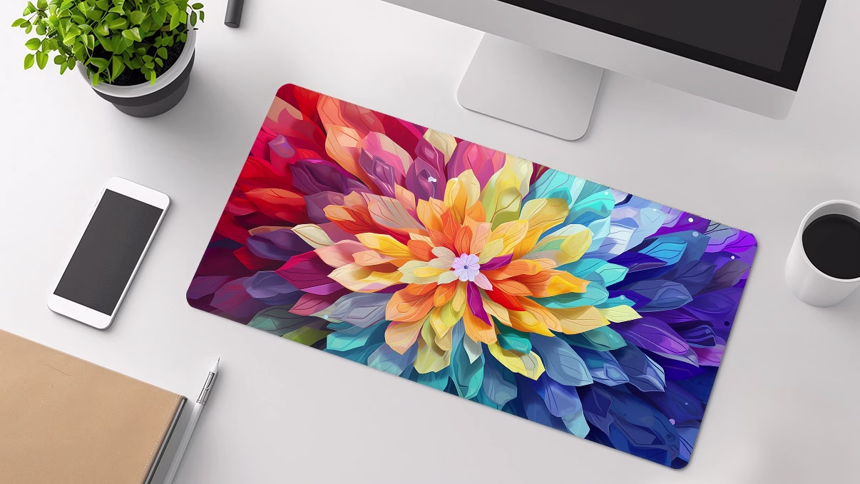 flower petal xxl desk mat