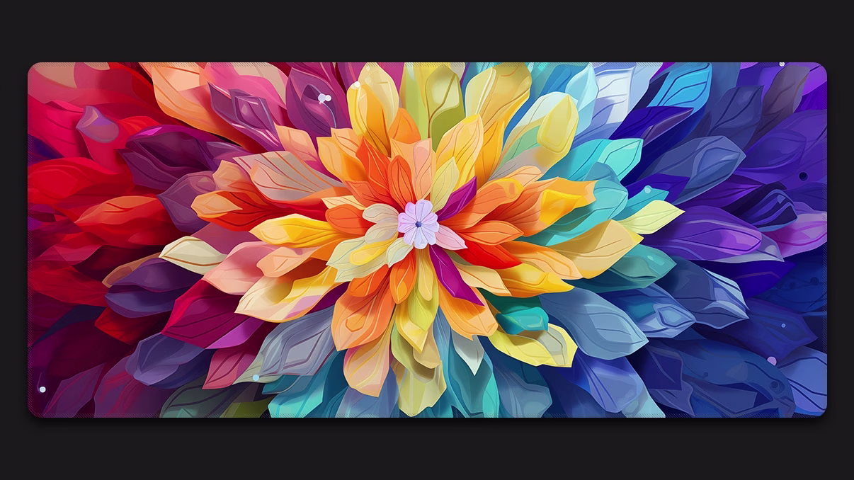 flower petal xxl desk mat
