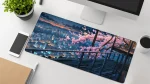 japanese city desk mat