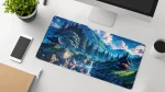 japanese garden desk mat