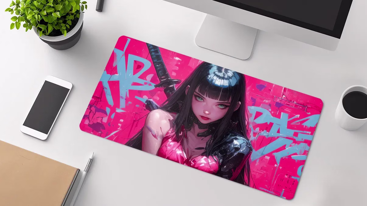 katana anime desk mats