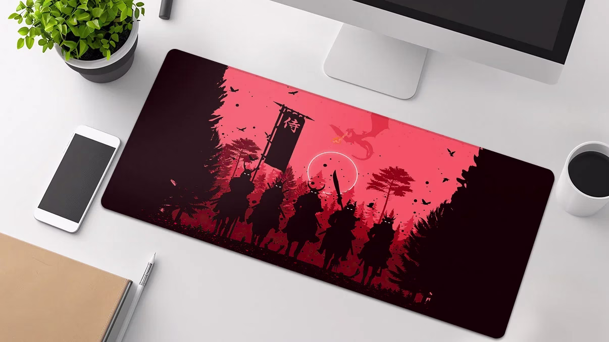 Samurai Sihouette mousepad