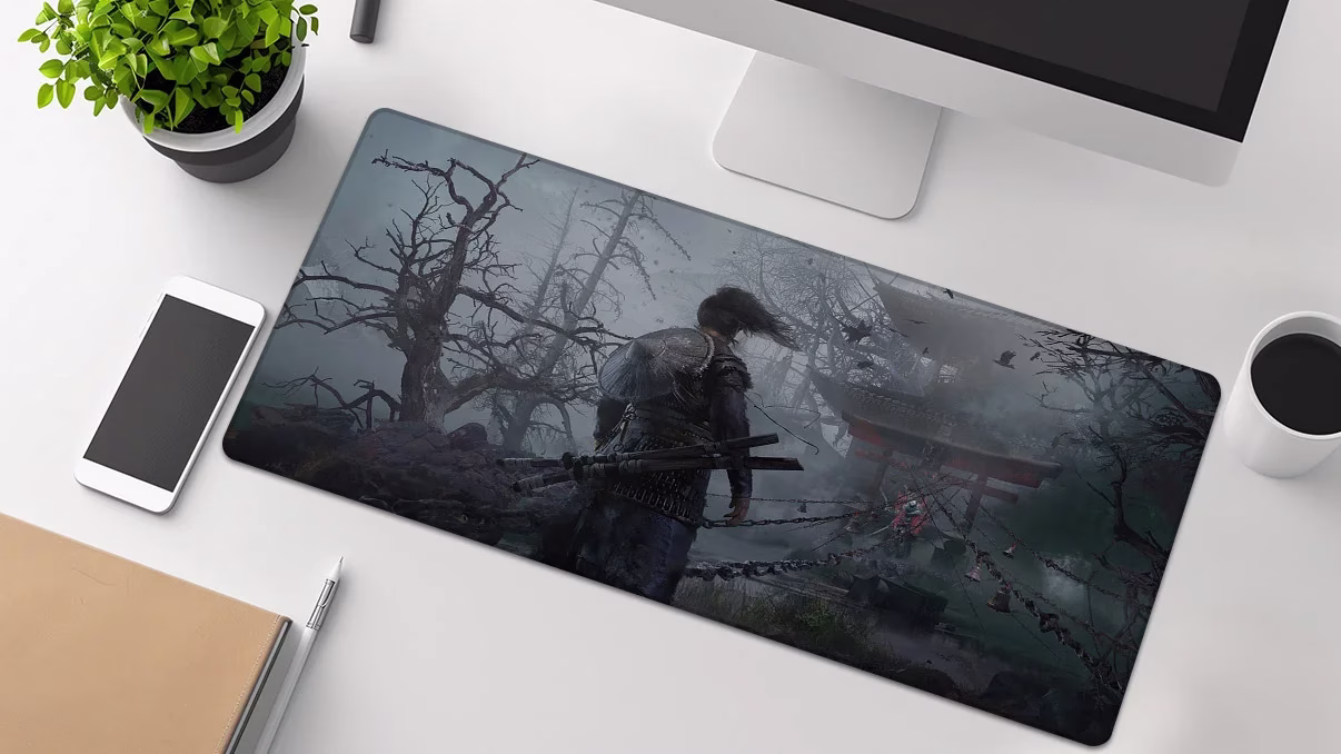 kurosun samurai warrior mousepad
