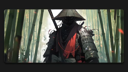 scary samurai mousepad