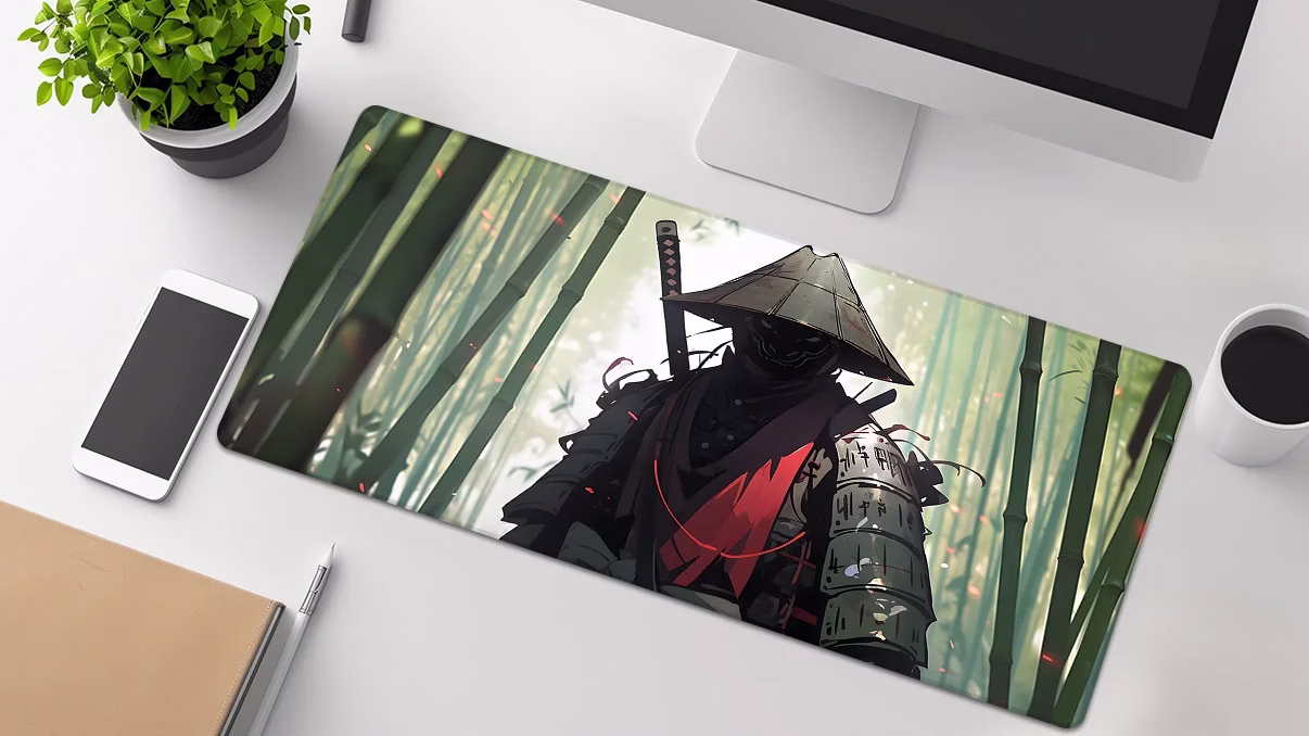 scary samurai mousepad